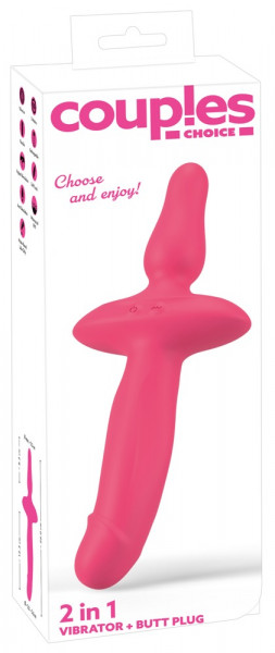 Couples 2in1 Vibrator + Butt Plug