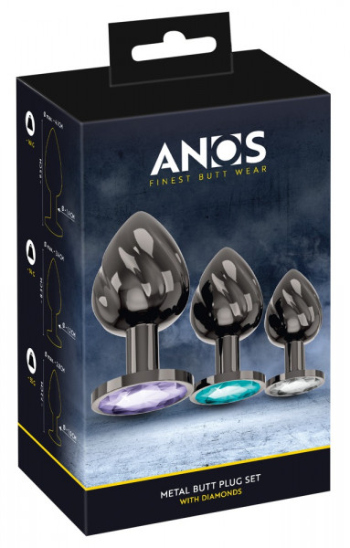 Anos Metal Butt Plug Set