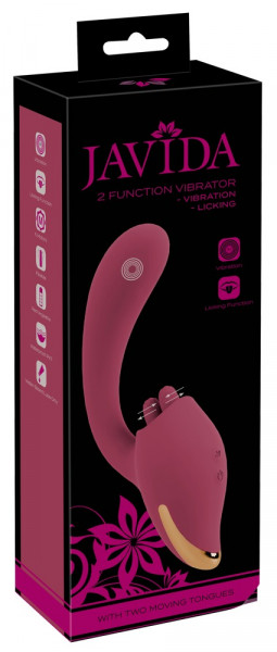 Javida 2 Function Vibrator mit Zungen-Stimulator