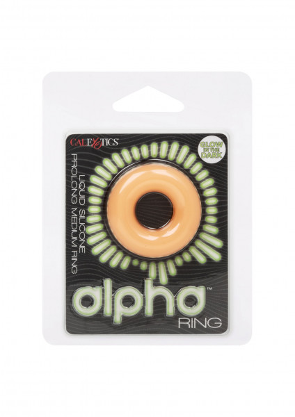 CalExotics Alpha Glow-In-The-Dark Liquid Silicone Prolong Medium Ring