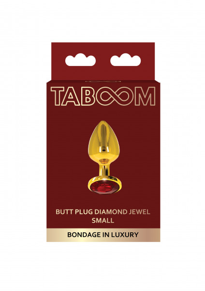 Taboom golden Butt Plug with Diamond